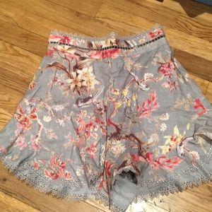 ZIMMERMANN High waisted flutter shorts, size 1